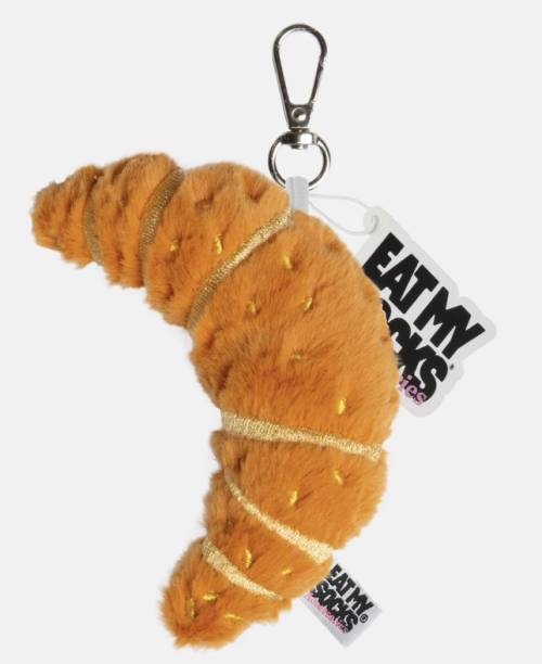 Eat My Socks – Croissant Bag Charm – Porte-clés Croissant en Peluche