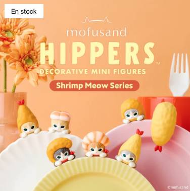 Sonny Angel Hippers Mofusand Vol. 2 – Shrimp Meow Series – Figurine Surprise