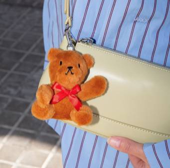 Eat My Socks – Teddy Bear Bag Charm – Porte-clés Ourson en Peluche
