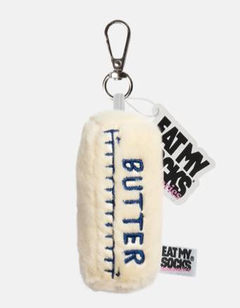 Eat My Socks – Butter Bag Charm – Porte-clés Motte de Beurre en Peluche