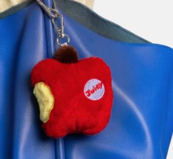 Eat My Socks – Apple Bag Charm – Porte-clés Pomme en Peluche