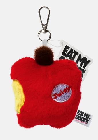 Eat My Socks – Apple Bag Charm – Porte-clés Pomme en Peluche