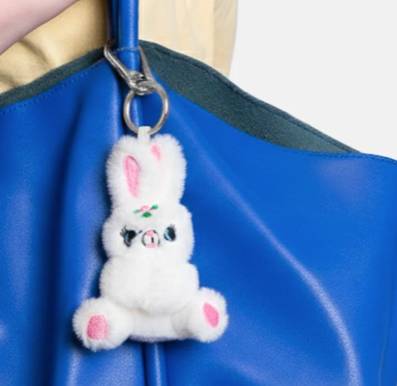Eat My Socks – Bunny Bag Charm – Porte-clés Lapin en Peluche