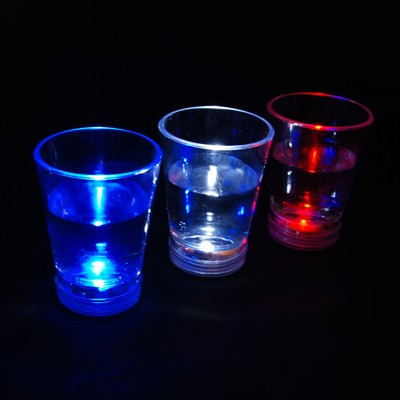 Mini verres disco lumineux X3