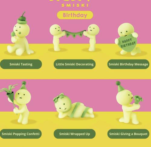 Smiski Birthday – Figurine Surprise 1 Pièce – Modèle Aléatoire