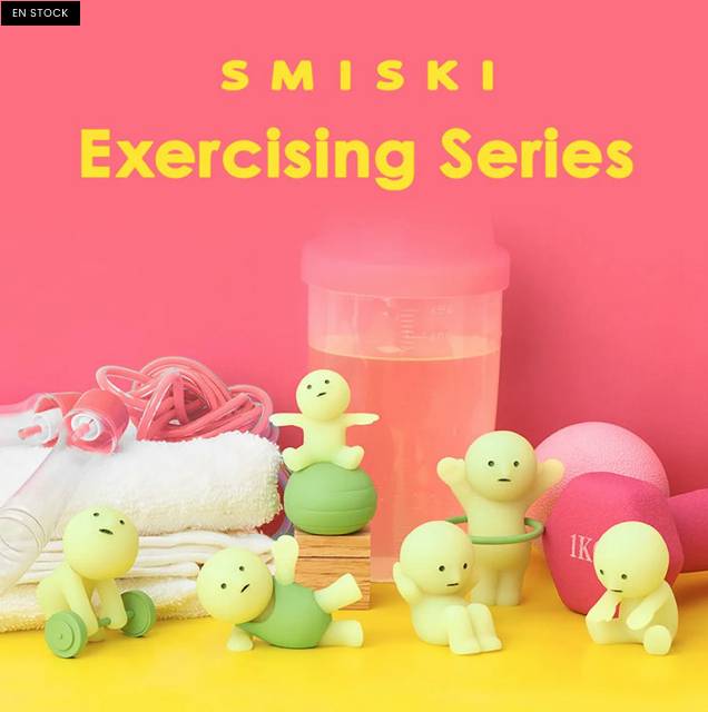 Smiski Exercising – Figurine Surprise 1 Pièce – Modèle Aléatoire