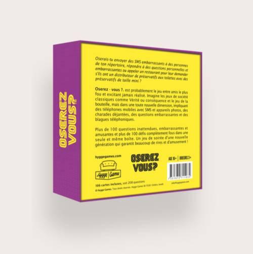Jeu Oserez-vous ? – Jeu de Soirée Défis et Questions Embarrassantes - Mycrazystuff