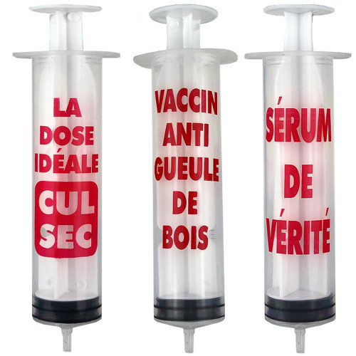 Verres Shooters Seringues x6 – 6 Verres à Shot Humoristiques 30 ml - Mycrazystuff