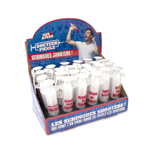 Verres Shooters Seringues x6 – 6 Verres à Shot Humoristiques 30 ml - Mycrazystuff