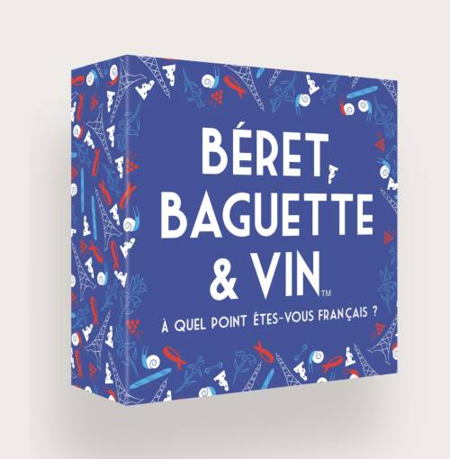 Jeu Béret, Baguette & Vin – Jeu de Société sur les Français - Mycrazystuff