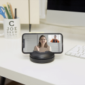 Support de Téléphone Blanc Rotatif Universel Kikkerland – Support Smartphone 360°