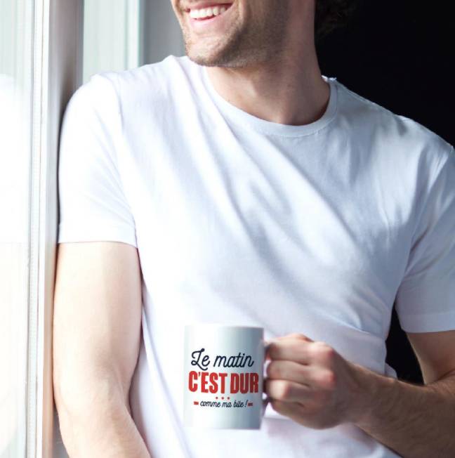 Mug Humour « Le Matin c’est Dur comme ma Bite ! » – 30 cl