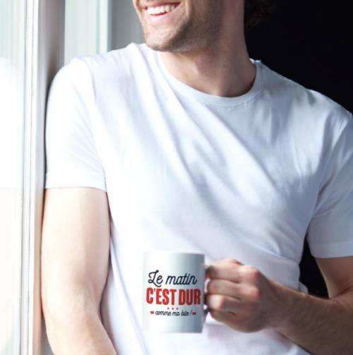 Mug Humour « Le Matin c’est Dur comme ma Bite ! » – 30 cl