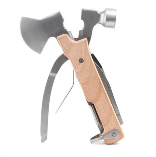 Kikkerland – Hache Multi-Outils en Bois