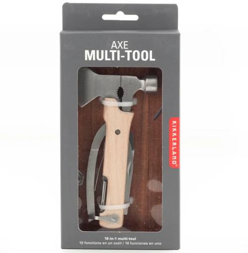 Kikkerland – Hache Multi-Outils en Bois