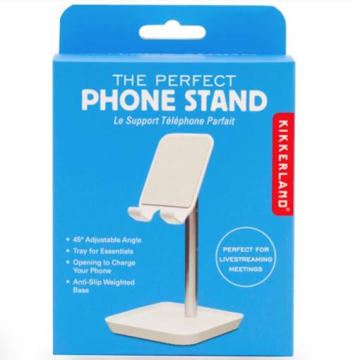 Kikkerland – Support de Téléphone Parfait Blanc
