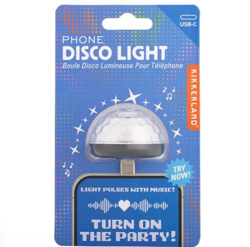 Mini boule disco pour téléphone USB-C – Lampe disco lumineuse