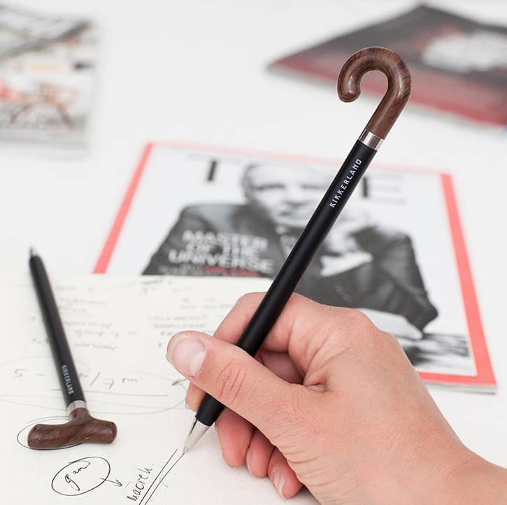 Lot de 2 stylos canne « Old & Wise » – Kikkerland