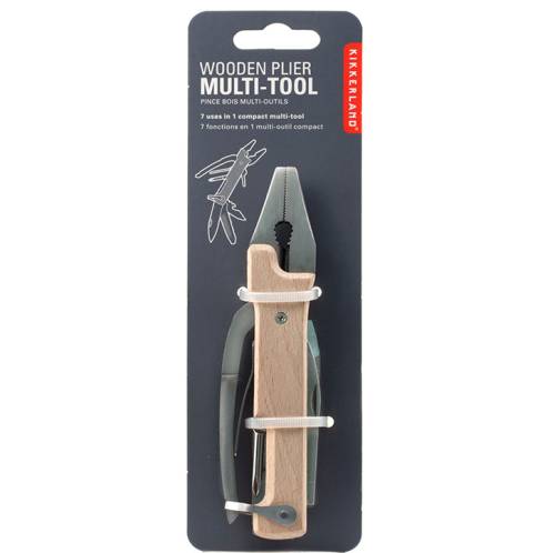 Pince multifonction en bois 7 en 1 – Multi-outil Kikkerland