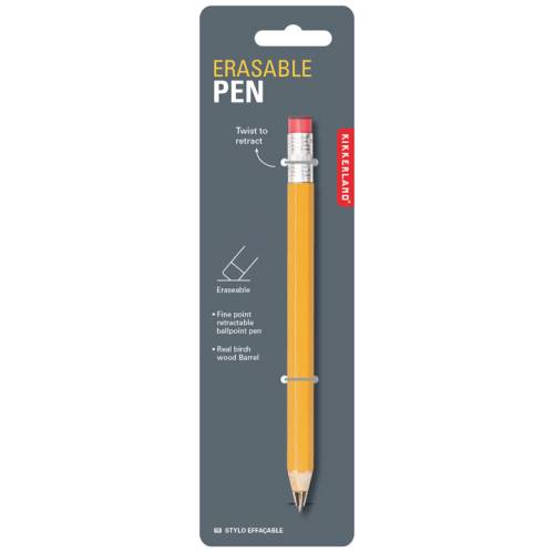 Stylo effaçable magique – Stylo à encre gel Kikkerland