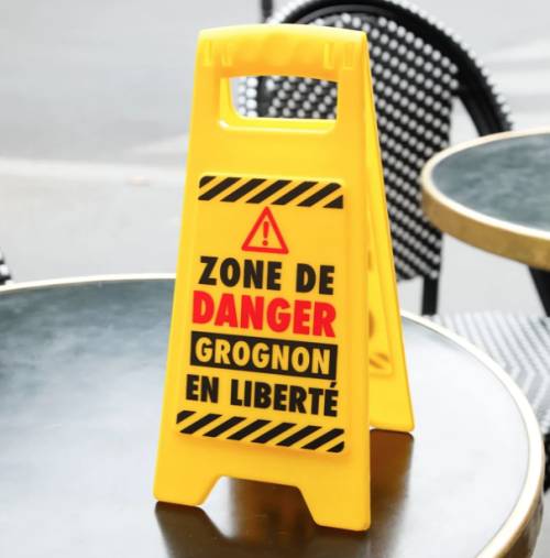 Panneau humoristique de chantier – Décoration fun travaux