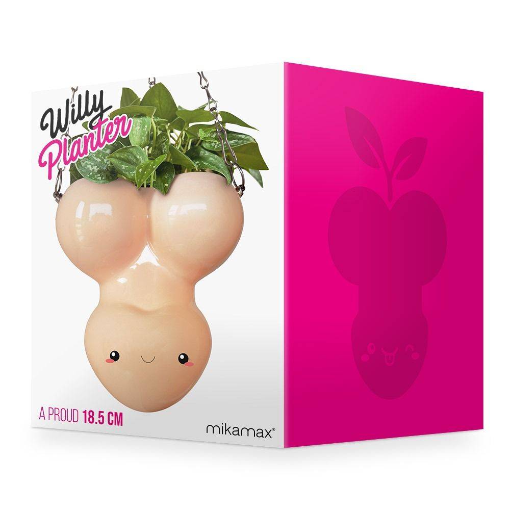 Willy Planter Mikamax – Pot de fleurs original et humoristique