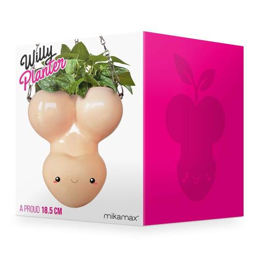 Willy Planter Mikamax – Pot de fleurs original et humoristique