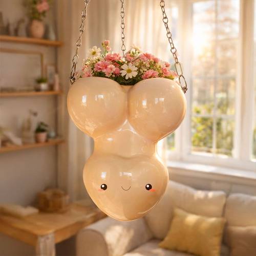 Willy Planter Mikamax – Pot de fleurs original et humoristique