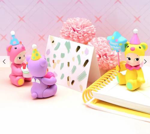 Sonny Angel Birthday Bear – Figurine ourson surprise à collectionner
