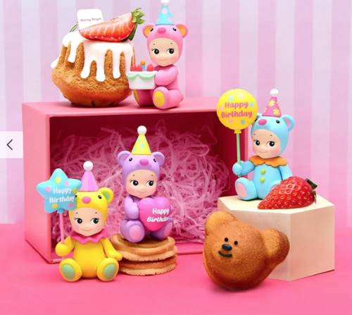 Sonny Angel Birthday Bear – Figurine ourson surprise à collectionner