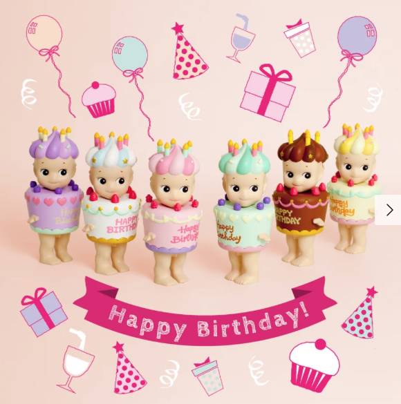 Sonny Angel Happy Birthday – Figurine surprise à collectionner
