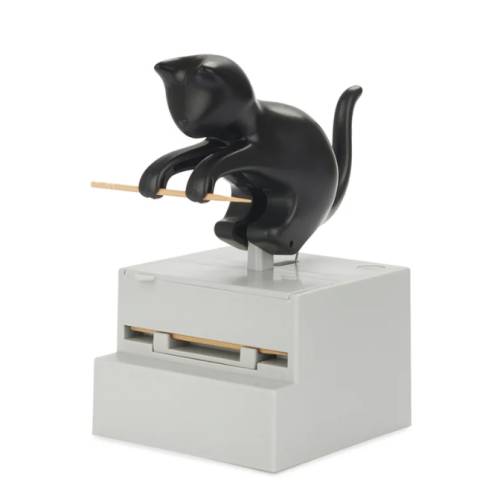 Porte-cure-dents Frisky Balvi – Distributeur automatique en forme de chat