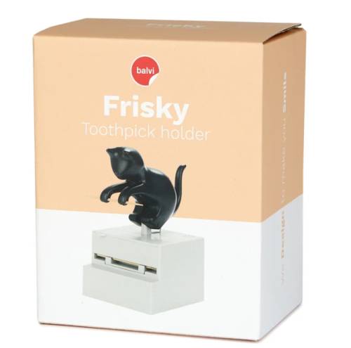 Porte-cure-dents Frisky Balvi – Distributeur automatique en forme de chat