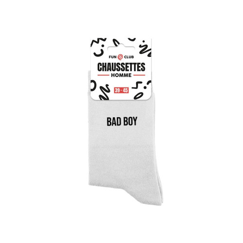 chaussettes blanches sport homme bad boy mycrazystuff.com