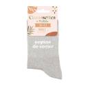 Chaussettes grises à paillettes Copine de Cœur – Chaussettes fantaisie femme
