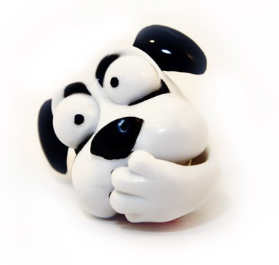 Pete, toutou distributeur de dentifrice