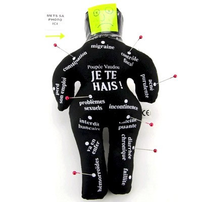 Poupée vaudou JE TE HAIS