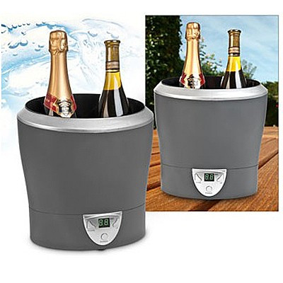 Seau à glace rafraichissant double contenance