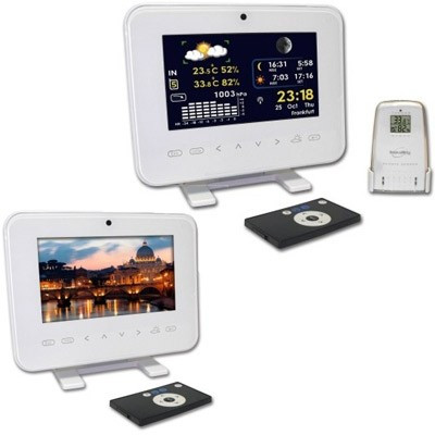 Station météo et Cadre photo numérique écran lcd