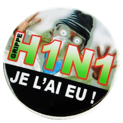 Badge Grippe H1N1 je l'ai eu