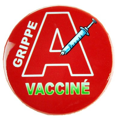 Badge Grippe A Vacciné