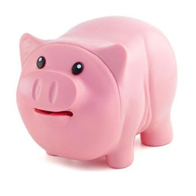 Tirelire cochon affamé