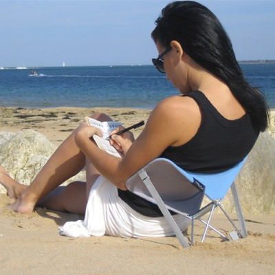 Y-Ply vert, le dossier de plage multi-fonction