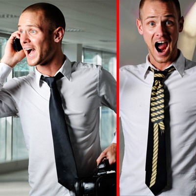 Cravate réversible Corde au cou