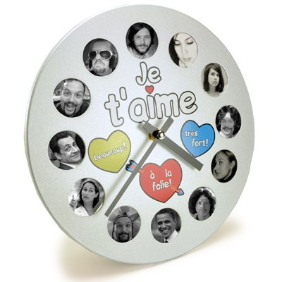 Horloge photo Amour