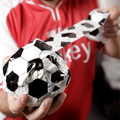 Adhésif football avec sifflet