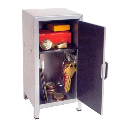 Mini Casier avec cadenas gris