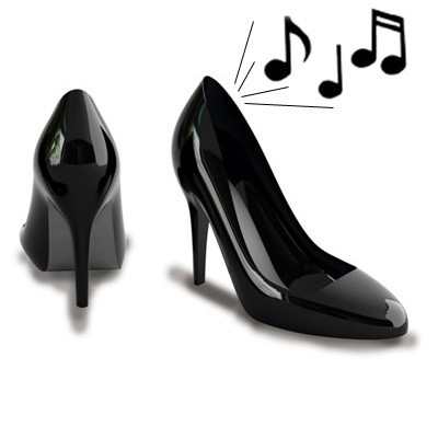 Haut-parleur Chaussures noires