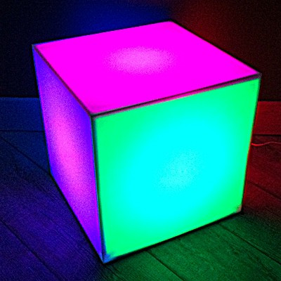Cube lumineux faces indépendantes LED