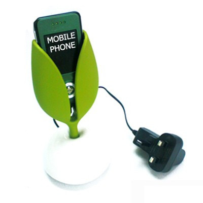 Support téléphone chargeur décoratif tulipe